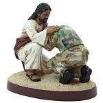 CBlack Art - Figurine Prayer for our servicemen - Click To Enlarge