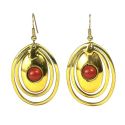 Jasper Earrings - Red