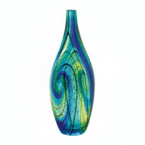 CBlue Swirl Art Vase - Click To Enlarge