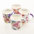 MUG - 4 Pc. Inspirational Floral Mug set - Click To Enlarge