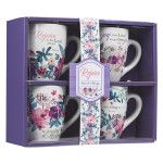 CMUG-Rejoice Collection Four Piece Coffee Mug Set - Click To Enlarge