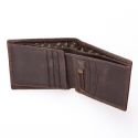 Joshua 1:9 Leather Wallet in Tin