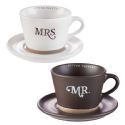 Better Together Mr. & Mrs. Two Piece Coffee Mug and Saucer Set