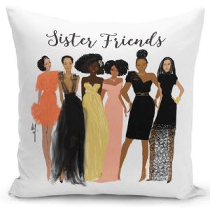 CPC - Sister Friends Pillow Cover - Click To Enlarge
