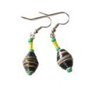 Paper Bead Earrings from Kenya