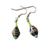 CPaper Bead Earrings from Kenya - Click To Enlarge